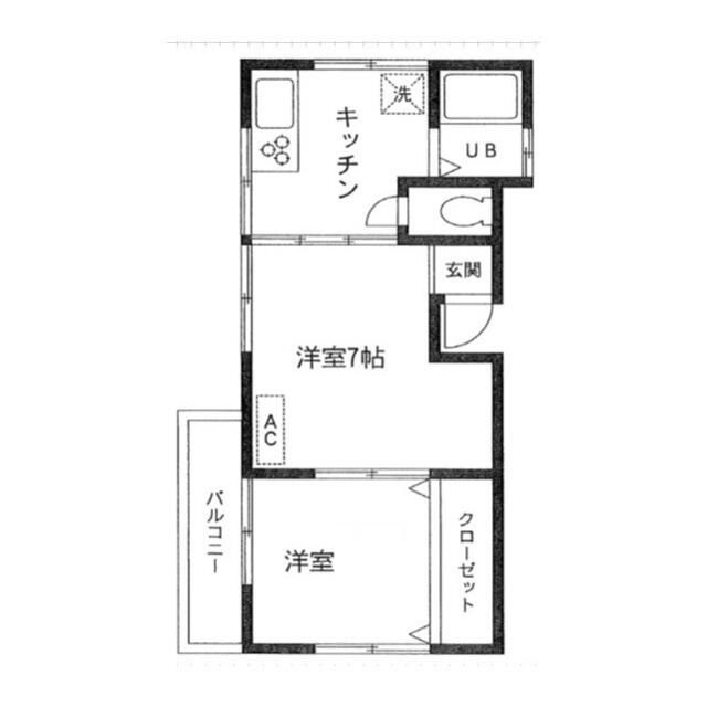 丸越ハイツの間取り|間取りです。