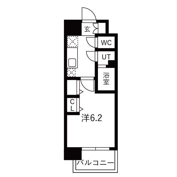 THE SENSE RESIDENCE新深江の間取り