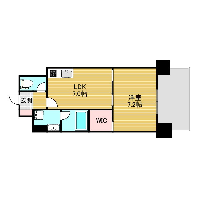 サンレムート江坂eastの間取り