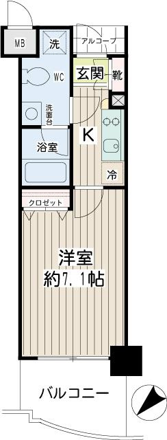 エクセル東神奈川 の間取り
