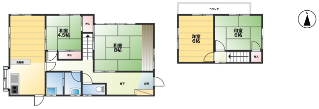 【間取り】 | 加須市旗井　中古戸建