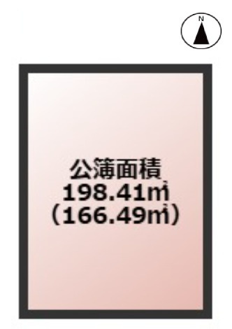 明石市魚住町清水　土地の土地図|有効敷地面積約50坪です。