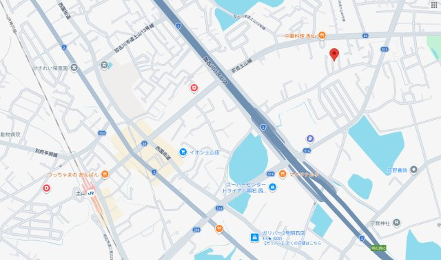 明石市魚住町清水　土地の地図