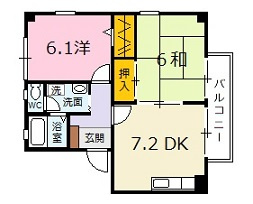フォブールTESHIMAの間取り