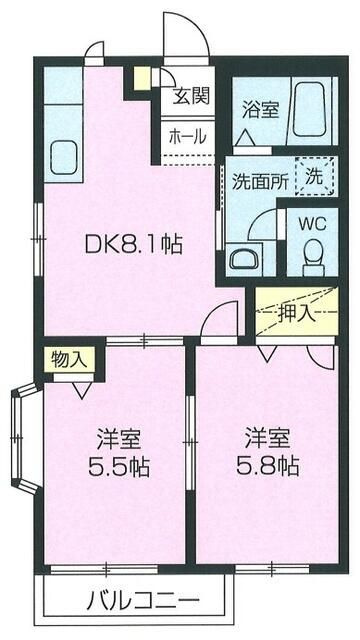 Ｕハイムの間取り