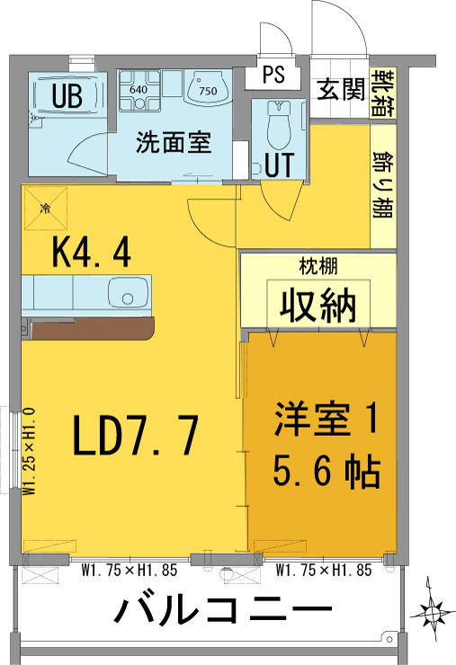 アップヒルズの間取り