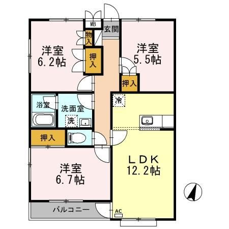 ツインベル長澤の間取り