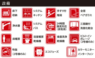 【構造・工法・仕様】 | 【仲介手数料無料！！】国立市中1丁目　新築戸建て（全2棟）1号棟　7898万円 | 設備・仕様