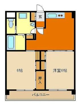 第3オンセイマンションの間取り|間取りです。