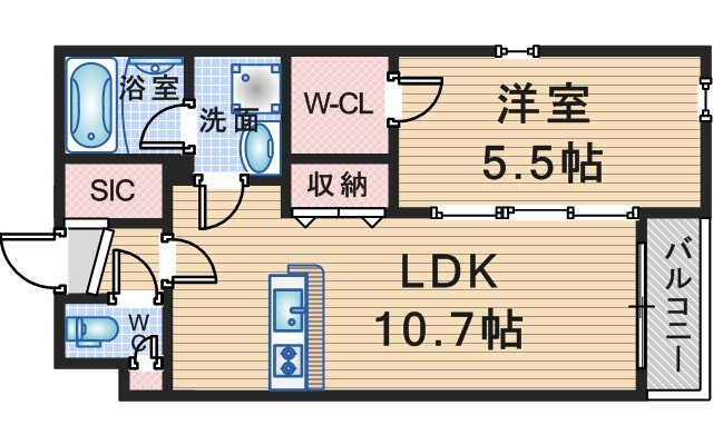 ウェルスクエア北桜塚の間取り