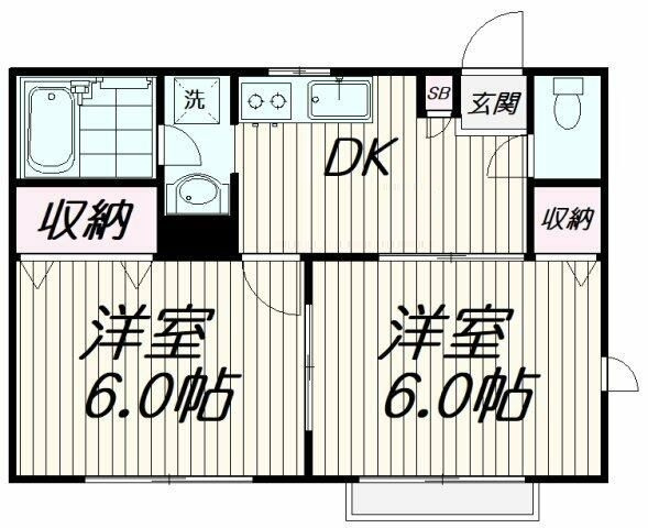 サンハイム久が原の間取り|間取りです。