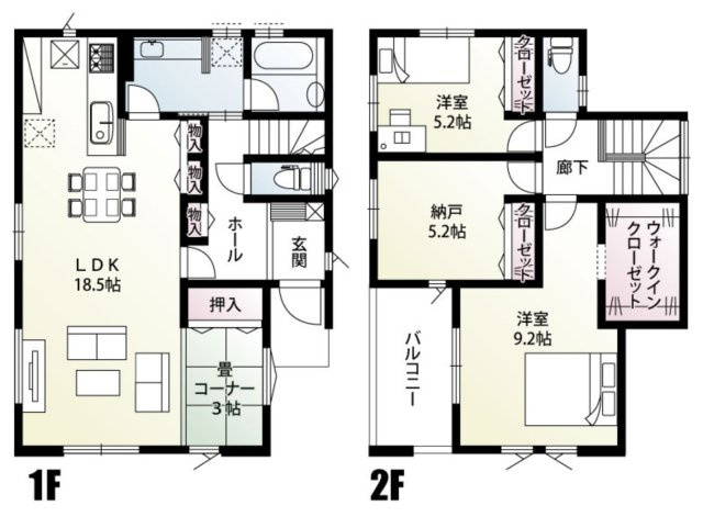 【間取り】 | 鶴ヶ島市羽折町　新築戸建　全1棟　1号棟