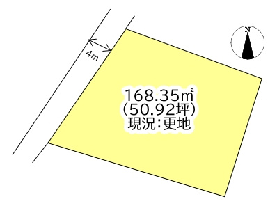 西条市氷見丙1090-2　売土地の区画図