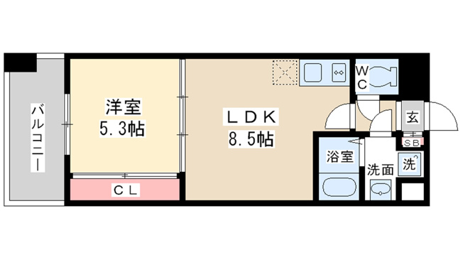 【間取り】 | ライブガーデン江坂
