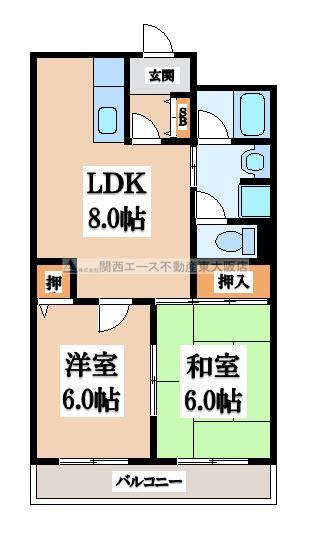 【間取り】 | ラ・フォーレ西堤