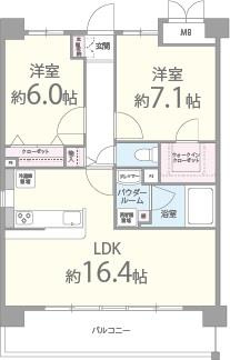 クレセントコートの間取り