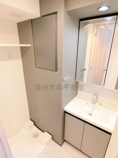 ルネサンスコート大森本町の洗面所|洗面脱衣所　独立洗面台　洗濯機置き場