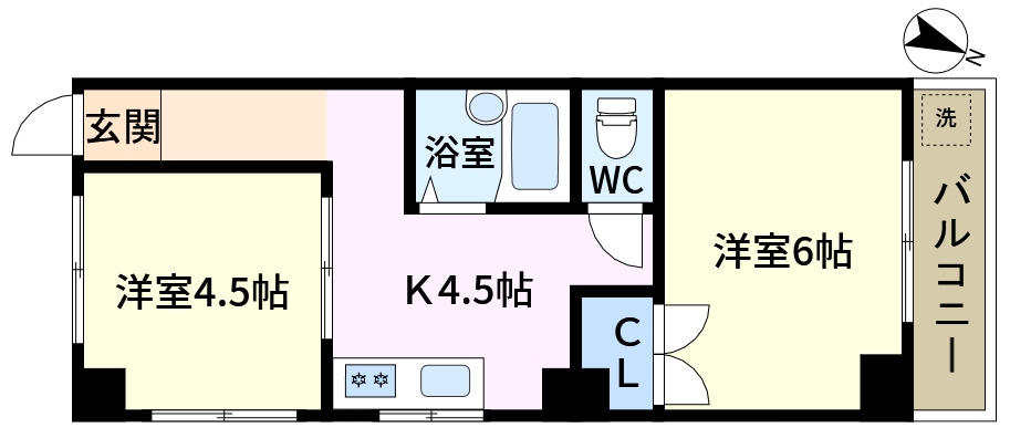 プラーズ小松川 の間取り