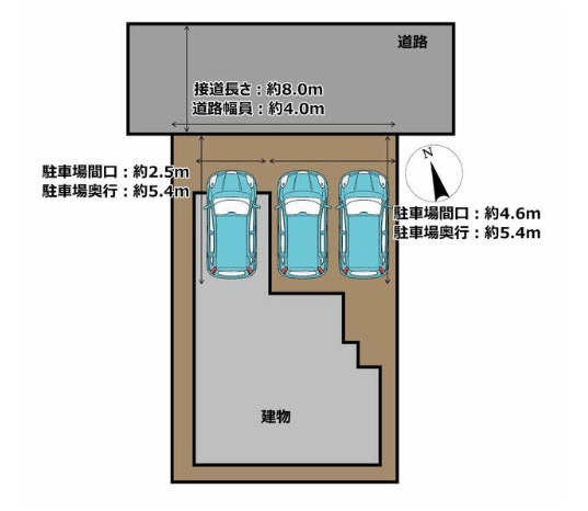 売中古戸建　中央区市野町の区画図