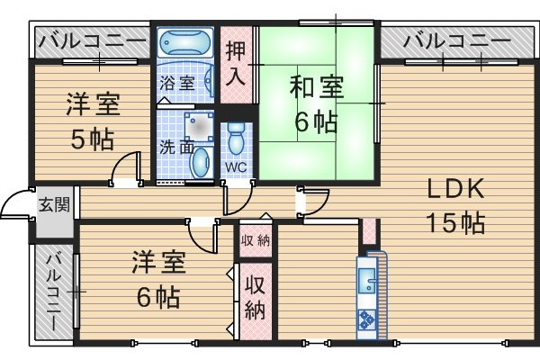 グレーシィ丸川の間取り