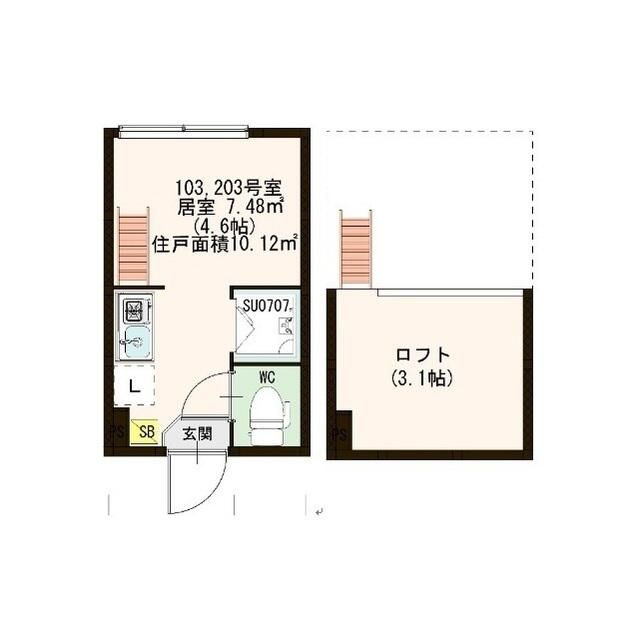 プレジール新江古田の間取り
