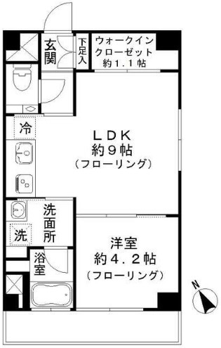 ☆南西向きの1LDK住戸☆