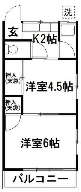 メゾン谷本の間取り