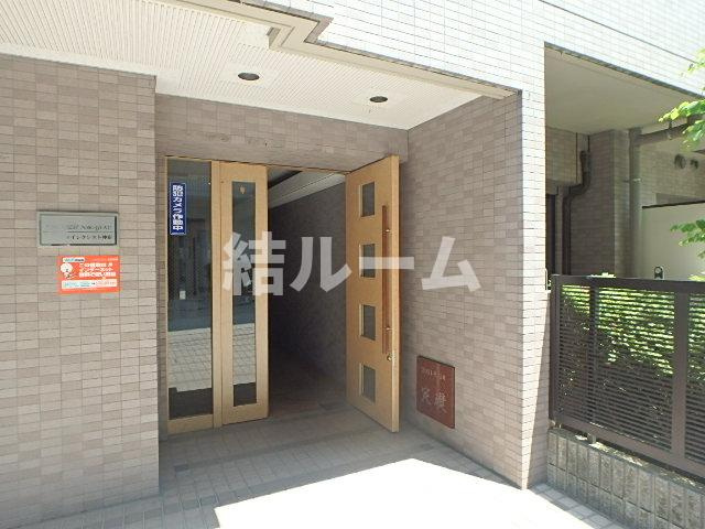 板橋区仲宿の賃貸マンションのエントランス