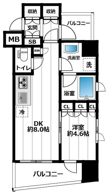 クオリア銀座３丁目(クオリアギンザサンチョウメ)の間取り