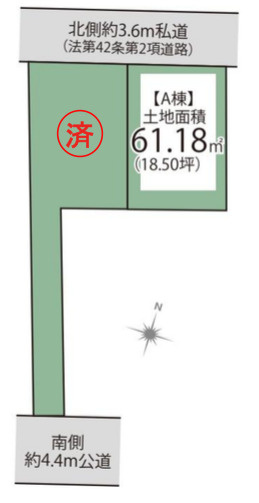 杉並区阿佐谷南1丁目　住みたい街 南阿佐谷エリア　全2棟の区画図