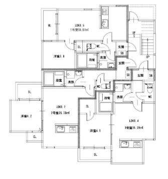 【間取り】 | 諸岡4丁目AP（仮）
