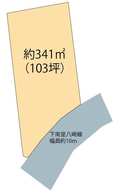 渋川市北橘町小室売土地の土地図