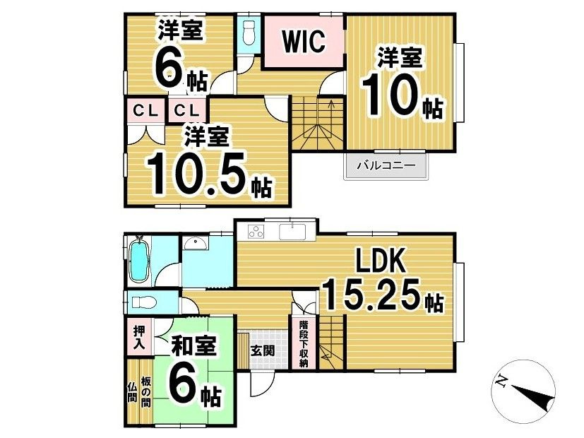 福岡市東区西戸崎１丁目　中古戸建の間取り|※間取り図と現況が異なる場合には、現況を優先いたします。