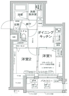 【間取り】 | ルフレ田園調布南 | 間取りです。