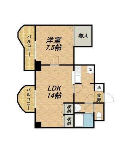 ベルシェ船橋ラマージュの間取り|間取りです。