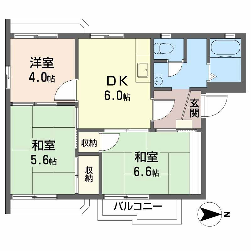 タウニィ中津の区画図