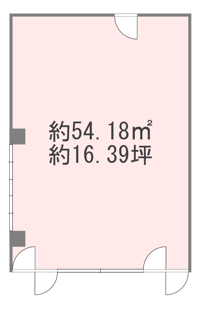 大阪市西区新町１丁目の店舗事務所の間取り