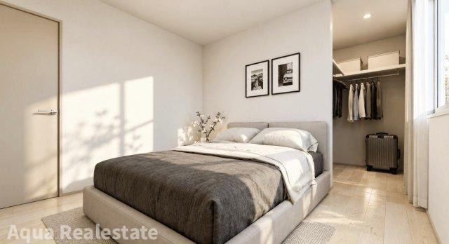 LB平木Ⅱ　モデルハウスの寝室|落ち着いた色調の寝室です