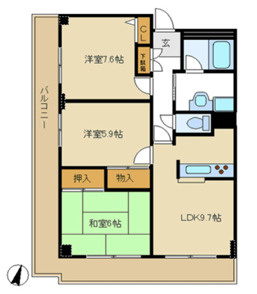 ＩＶＹ　ＨＥＩＧＨＴＳ(アイビーハイツ)の間取り