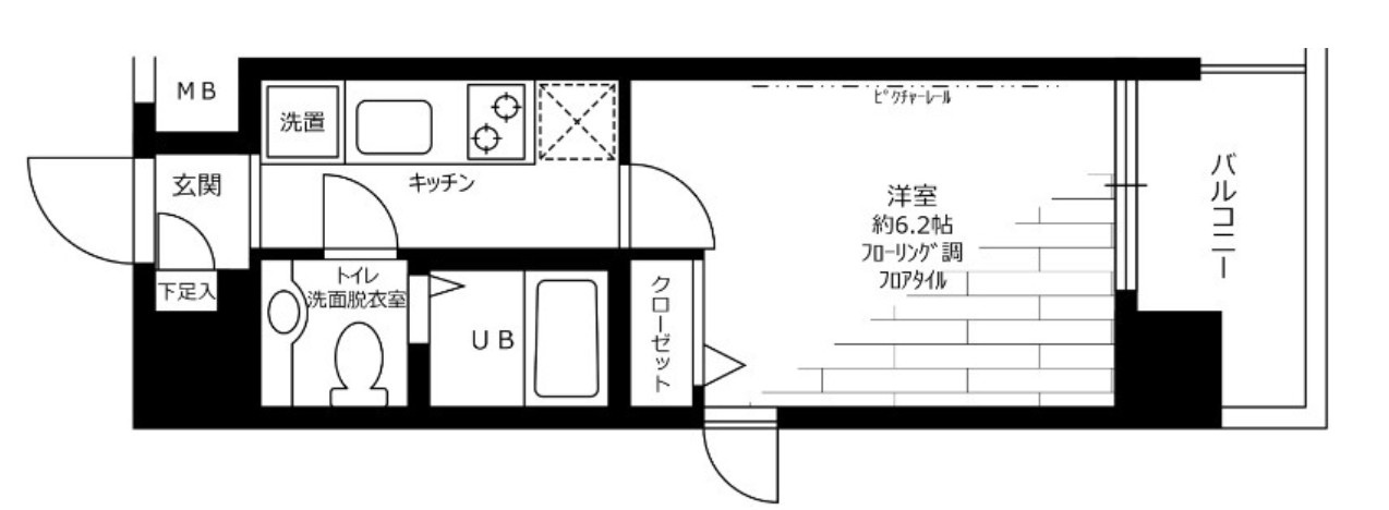 ステージグランデ新高円寺の間取り|間取りです。
