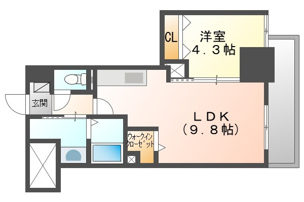 サーパスフォーシア大供の間取り