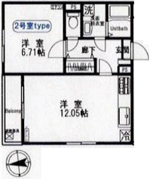 カルフール浅草の間取り