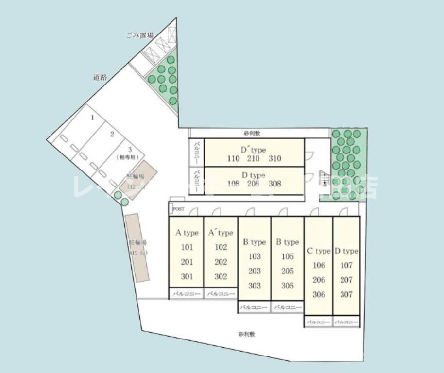 リブリ・YaEn※初期費用分割後払いサービス利用可能物件の区画図