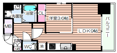 【間取り】 | アクアプレイス南堀江