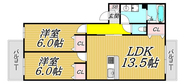 ROYAL CROWNの間取り