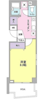 【間取り】 | 岡部マンション | 間取りです。