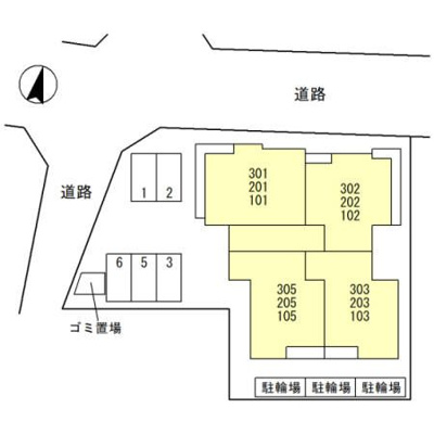 【区画図】 | パレ ドゥ ソレイユ