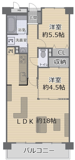 【間取り】 | 太平パシフィック南花田（北八下小学校）