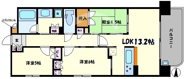 リバーガーデン福島　木漏れ日の丘の間取り|リバーガーデン福島木漏れ日の丘　間取り図