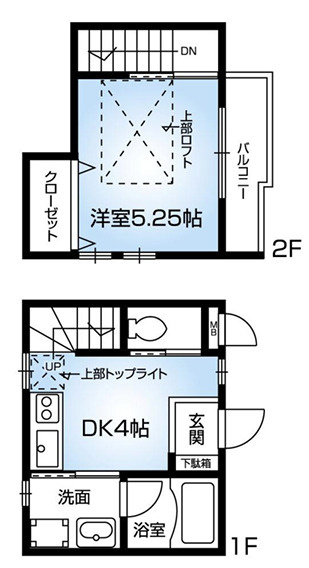 神戸市灘区篠原本町１丁目の賃貸マンションの間取り